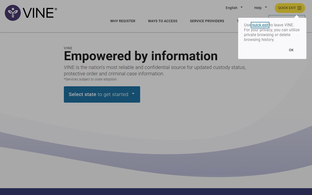 Stearns County inmate records VINELink custody notification portal